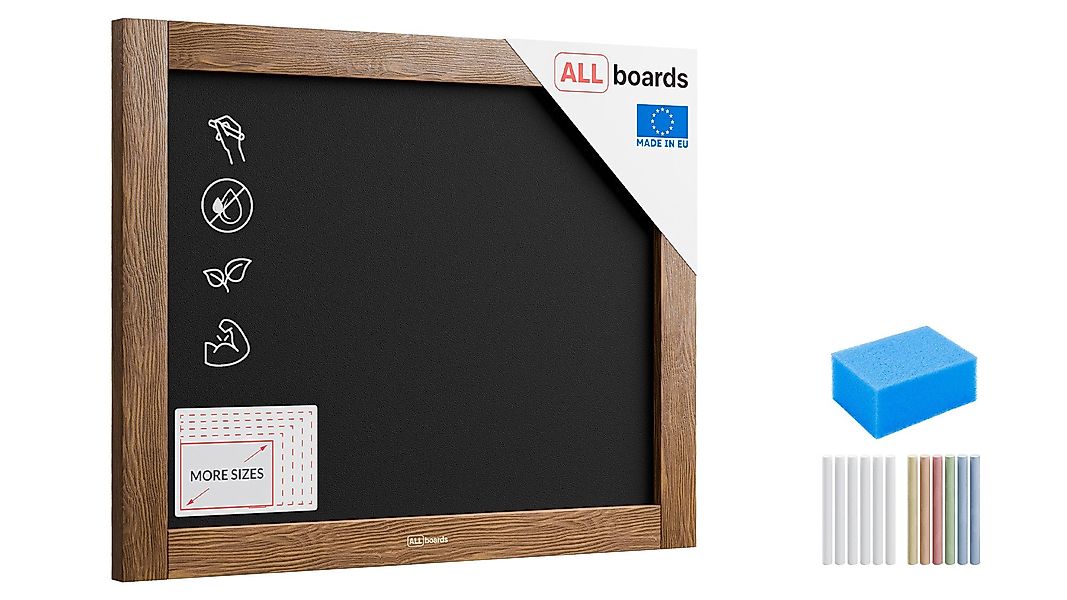 ALLboards Tafel ALLboards Kreidetafel Holzrahmen Schreibtafel günstig online kaufen