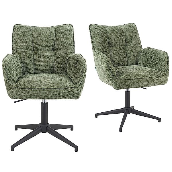 DUBI Möbel Polsterstuhl Mika-Daan 2er-Set, Federkern, günstig online kaufen