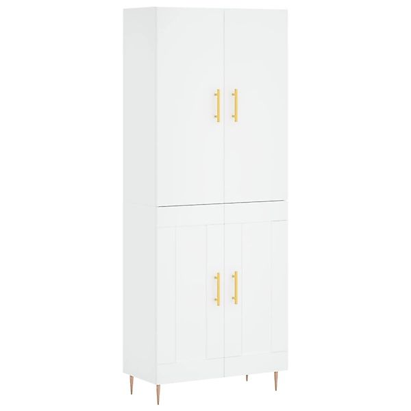 vidaXL Highboard Weiß 69,5x34x180 cm Holzwerkstoff 3195779 günstig online kaufen