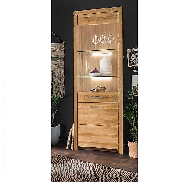 Pharao24 Vitrine Procenta aus Massivholz, mit LED Beleuchtung günstig online kaufen