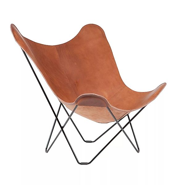 cuero - Pampa Mariposa Butterfly Chair Sessel - mittelbraun/Montana 65/BxHx günstig online kaufen