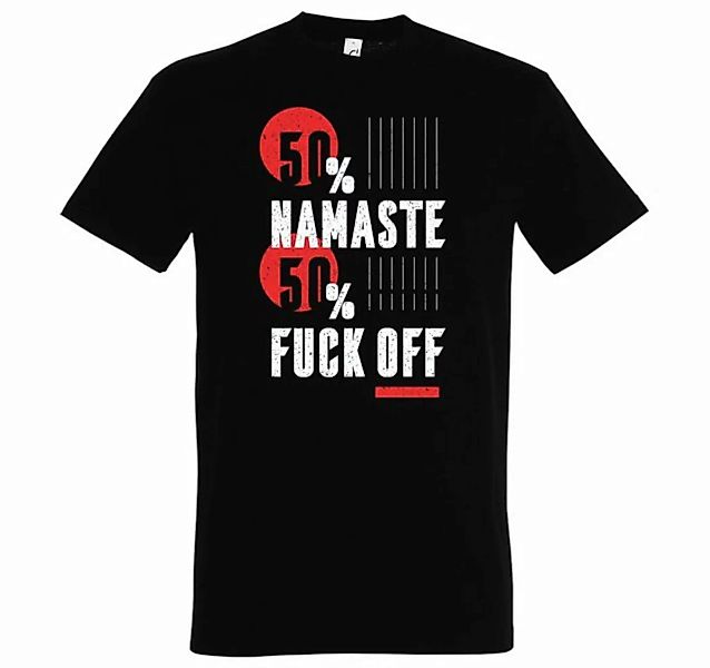 Youth Designz Print-Shirt "50% Namaste, 50% F**k Off" Herren T-Shirt mit lu günstig online kaufen