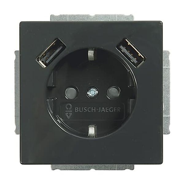 Busch-Jaeger SCHUKO-2x USB Steckdose 20 EUCB2USB-81 günstig online kaufen