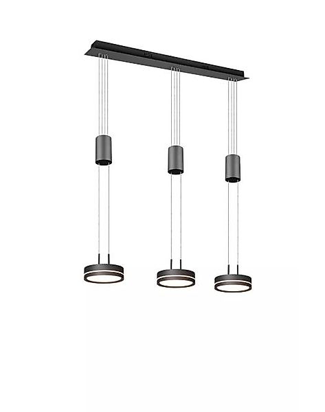 LED Pendelleuchte 3x9W Anthrazit 1 Stück Metall Grau günstig online kaufen