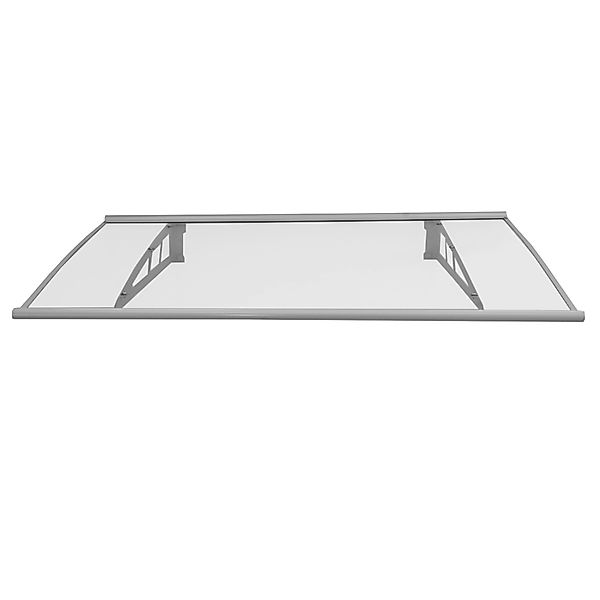TRUTZHOLM Vordach 115 x 80 cm Aluminium Türdach Türvordach günstig online kaufen