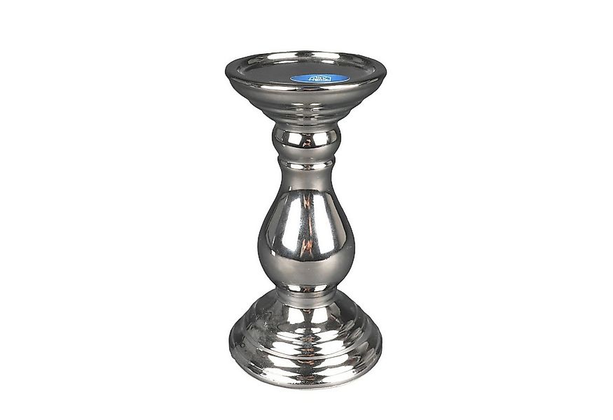 New Home Kerzenständer Kerzenständer silber 24x10cm Kerzenhalter Kerzenleuc günstig online kaufen