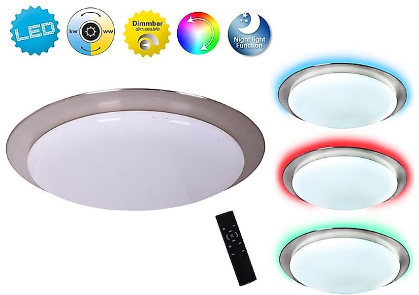 näve LED Deckenleuchte »Triest«, 1 flammig, Leuchtmittel LED-Modul   LED fe günstig online kaufen