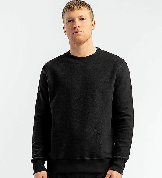 Fleece Sweatshirt Aus Gebürsteter Bio-baumwolle günstig online kaufen