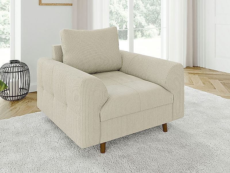 S-Style Möbel Sessel Zara mit Braun günstig online kaufen