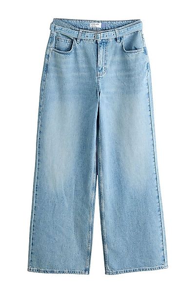 Next Weite Jeans Jeans mit weitem Hosenbein und Gürtel (1-tlg) günstig online kaufen
