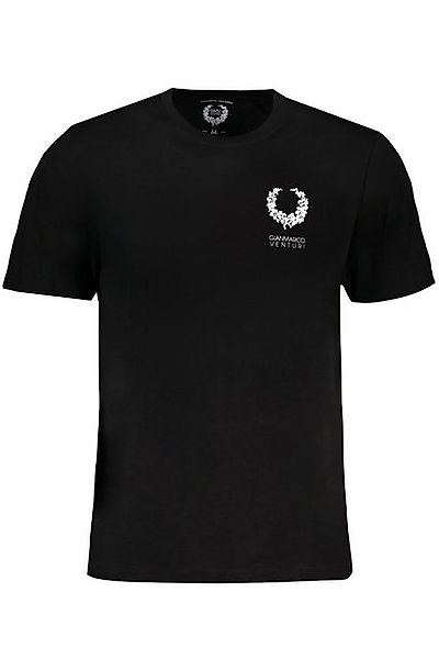 GIAN MARCO VENTURI T-Shirt Herren Kurzarm T-Shirt Schwarz mit Rundhals und günstig online kaufen