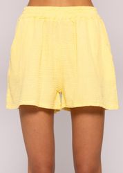 SASSYCLASSY Shorts High-Waist Musselin Shorts Damen günstig online kaufen