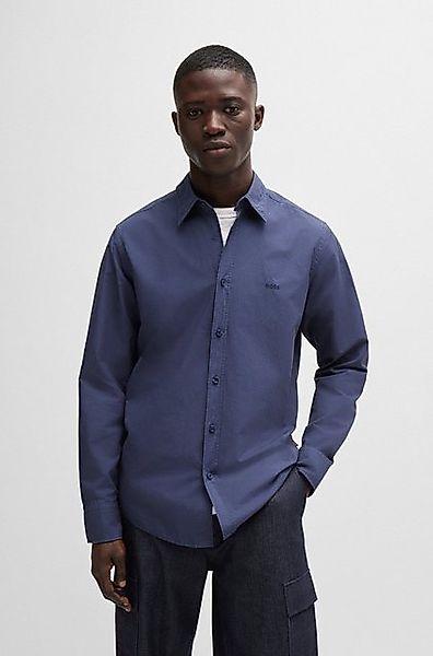 BOSS ORANGE Langarmhemd Relegant_6_M mit BOSS Stickerei günstig online kaufen