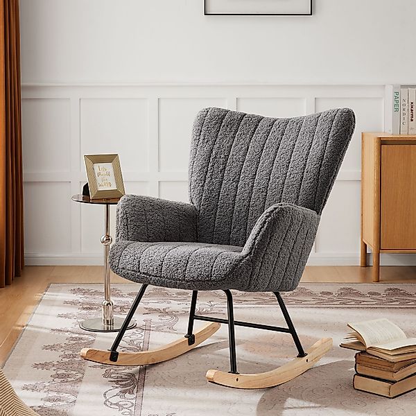 STILVORA Schaukelstuhl Schaukelsessel wohnzimmer Relaxsessel mit günstig online kaufen