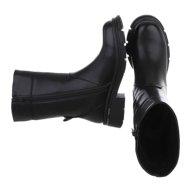 Ital-Design Moderne Damen-Stiefel mit mittelhohem Schaft günstig online kaufen