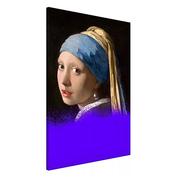 Magnettafel Girl With A Pearl Earring x Spray Paint günstig online kaufen
