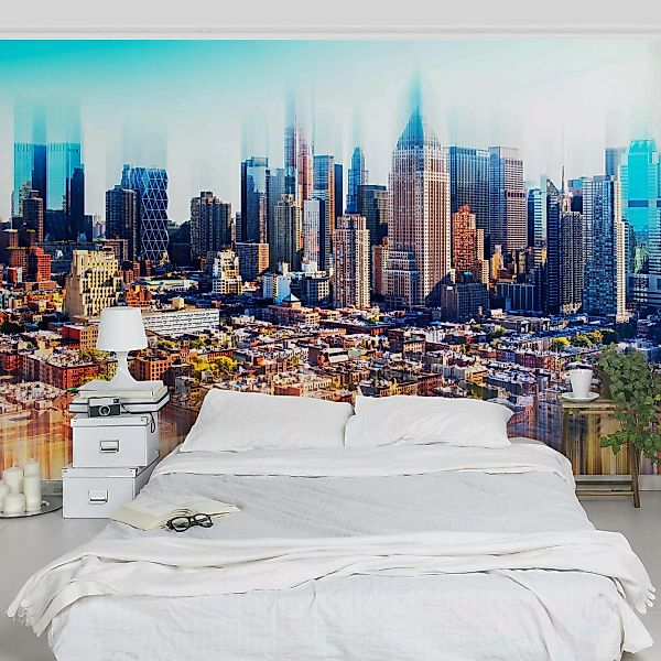 Fototapete Manhattan Skyline Urban Stretch günstig online kaufen