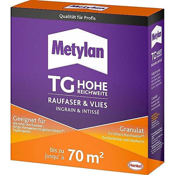 Metylan Raufaser & Vlies Granulat TG Hohe Reichweite 500 g Paket Transparen günstig online kaufen