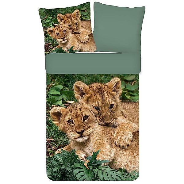 ESPiCO Kinderbettwäsche Babylöwen Trendy Bedding, Renforcé, günstig online kaufen