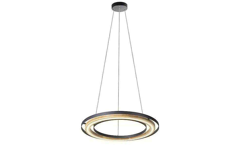 GLOBO LED-Pendelleuchte RILAS 32375608X schwarz MDF Metall H/D: ca. 100x56 günstig online kaufen