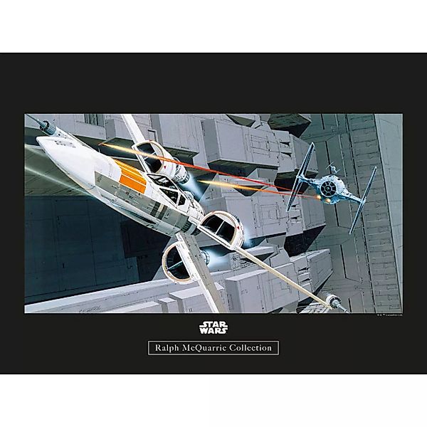 Komar Wandbild Star Wars Classic RMQ X-Wing vs TIE Star Wars B/L: ca. 40x30 günstig online kaufen