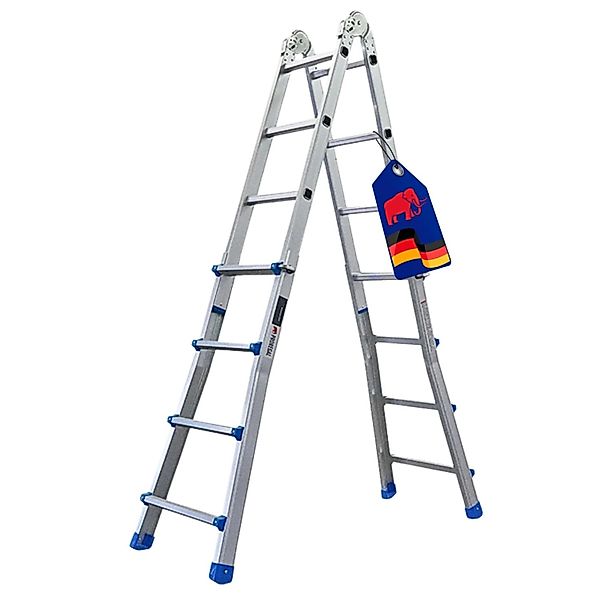 PROREGAL Sprossen-Mehrzweckleiter APOLLO 3-In-1 Aluminiumleiter 4x4 Sprosse günstig online kaufen