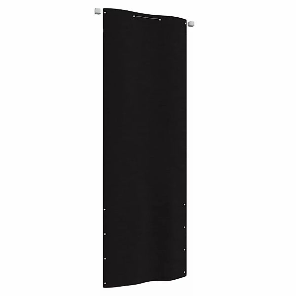 Vidaxl Balkon-sichtschutz Schwarz 80x240 Cm Oxford-gewebe günstig online kaufen