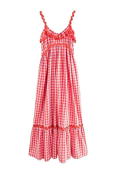 Next Maxikleid Gestuftes, strukturiertes Maxikleid aus günstig online kaufen
