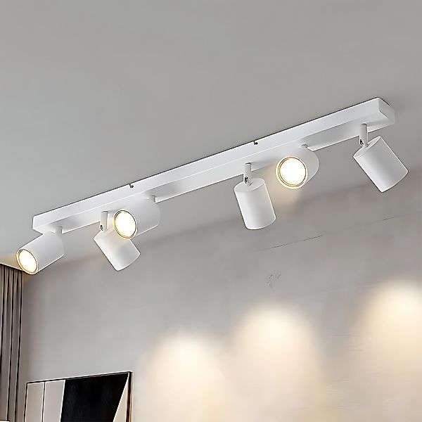 Nettlife Deckenstrahler Weiß Wohnzimmer 1/2/3/4/5/6 Flammig günstig online kaufen