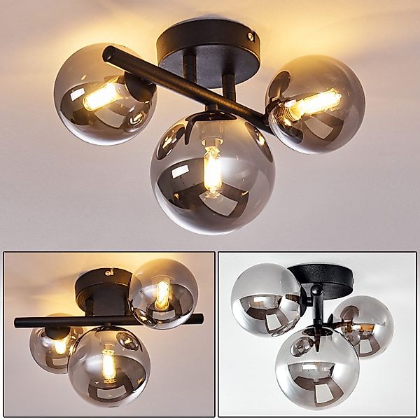 hofstein Deckenleuchte »Bollate« Deckenlampe aus Metall/Glas günstig online kaufen