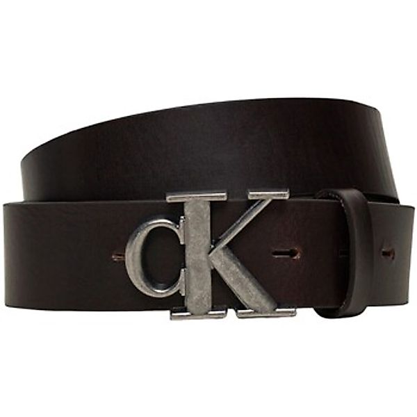 Calvin Klein Jeans Ledergürtel "ROUND MONO PLAQUE LTHR BELT 35MM" mit CK-Lo günstig online kaufen