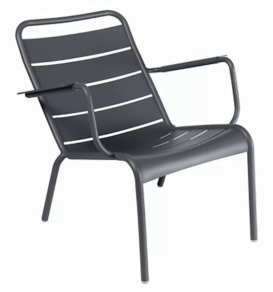 Lounge Sessel Luxembourg metall grau / Metall - Fermob - Grau günstig online kaufen