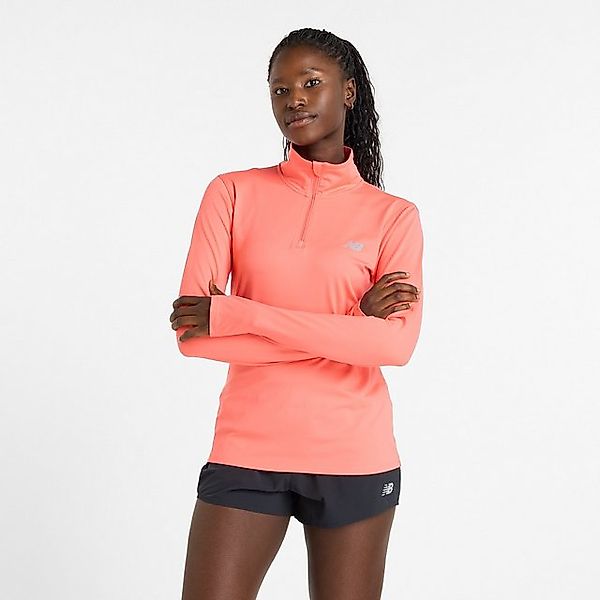 New Balance Laufshirt Sport Essentialspace Dye Quarter Zip PINK TAFFY günstig online kaufen