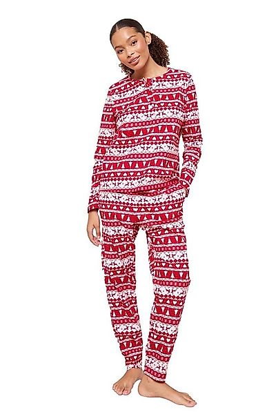 Friends Like These Pyjama Friends Like These Pyjama mit Fairisle-Muster (2 günstig online kaufen