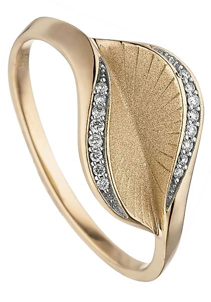 JOBO Fingerring "Ring mit 16 Diamanten", 585 Gold günstig online kaufen