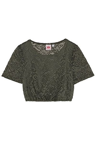 Spieth & Wensky Dirndlbluse Dirndlbluse - DUISBURG - lilarosa, olivgrün günstig online kaufen