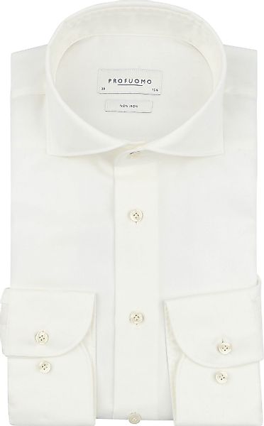 Profuomo Twill Hemd Off White - Größe 40 günstig online kaufen