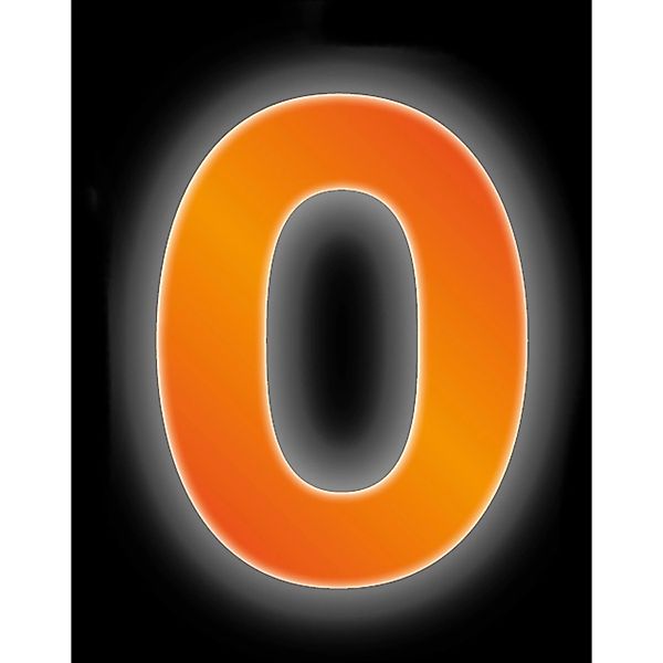 Conacord Klebezahl 0 Reflektierend 8 cm Orange günstig online kaufen