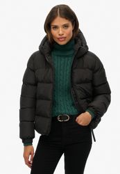 Superdry Steppjacke "HOODED SPORTS PUFFER JACKET" mit Kapuze günstig online kaufen