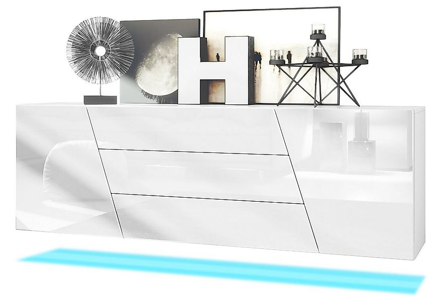 Vladon Sideboard Houston (hängende Kommode, mit 2 Türen und 3 Schubladen in günstig online kaufen