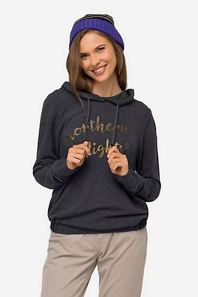 Laurasøn Sweatshirt Hoodie Statement Print Kapuze Langarm günstig online kaufen