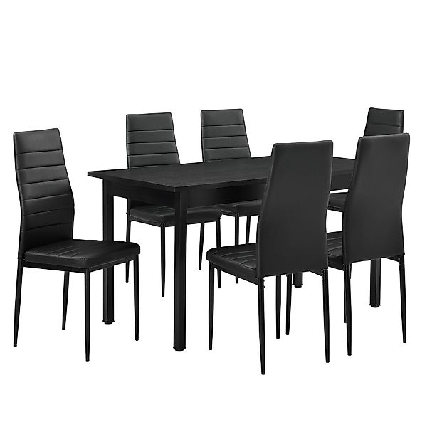 en.casa Essgruppe, (Set, 7-tlg., Esstisch mit günstig online kaufen