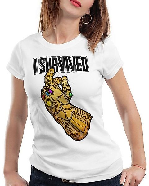 style3 T-Shirt I survived Avengers infinity war captain america thanos war günstig online kaufen