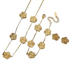 Lale Collection® Schmuckset Gold Kleeblatt Schmuck-Set günstig online kaufen