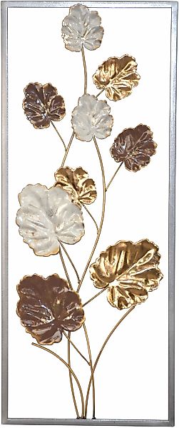 HOFMANN LIVING AND MORE Wanddekoobjekt "Wanddekoration" Blätterdeko, gerahm günstig online kaufen