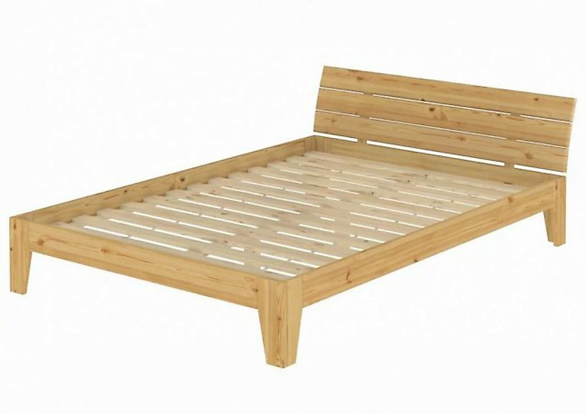 ERST-HOLZ Bett Doppelbett 160x200 Kiefer natur mit Rollrost, Kieferfarblos günstig online kaufen