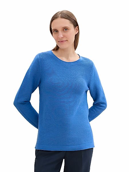 TOM TAILOR Strickpullover, in Streifen Stuktur günstig online kaufen