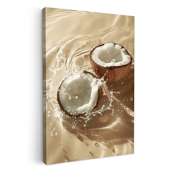OneMillionCanvasses® Leinwandbild Kokosnuss - Wasser - günstig online kaufen