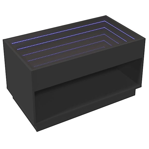 vidaXL Couchtisch mit Infinity-LED Schwarz 90x50x50 cm 847666 günstig online kaufen