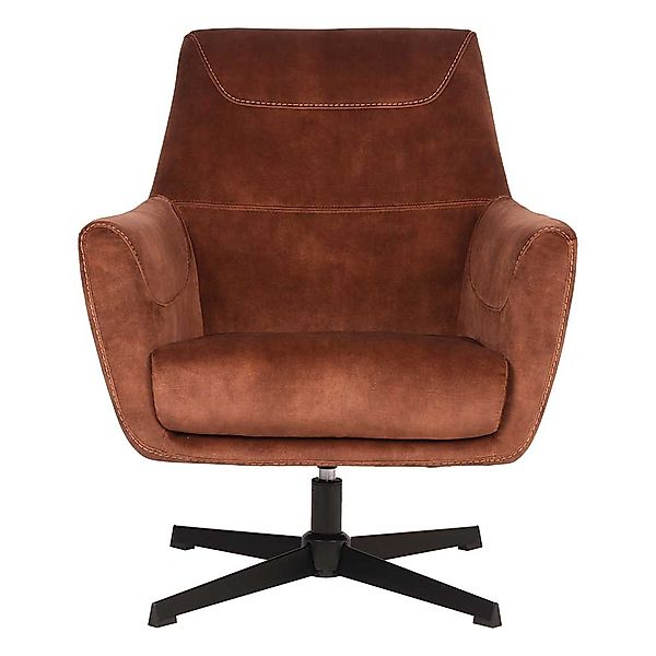 Velours Drehsessel hochwertige Qualität Rostfarben günstig online kaufen